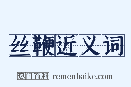 丝鞭近义词是什么意思的图片